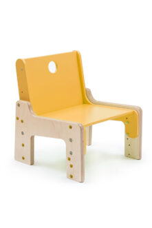 dětský rostoucí nábytek - židle žlutá